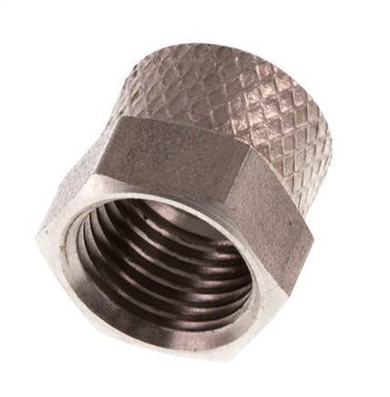 6x4mm (M10x1) Edelstahl-Überwurfmutter [2 Stück]