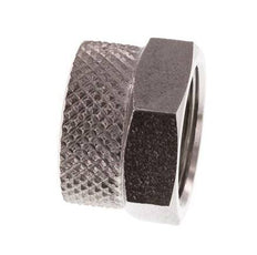 10x8mm (M14x1) Überwurfmutter aus Edelstahl