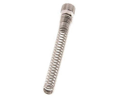 6x4mm (M10x1) Messing vernickelt Überwurfmutter Biegeschutz [2 Stück]