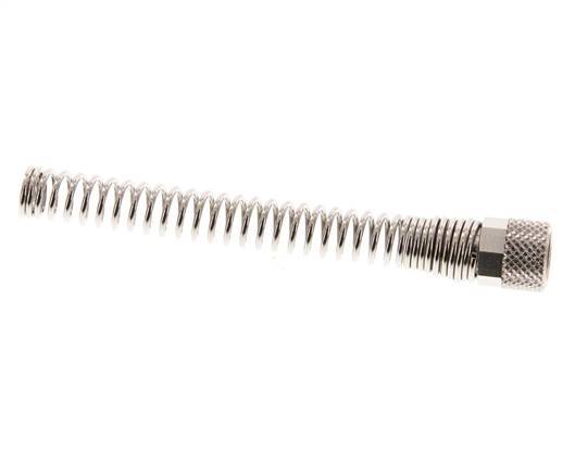 6x4mm (M10x1) Messing vernickelt Überwurfmutter Biegeschutz [2 Stück]