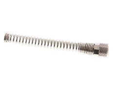 6x4mm (M10x1) Messing vernickelt Überwurfmutter Biegeschutz [2 Stück]