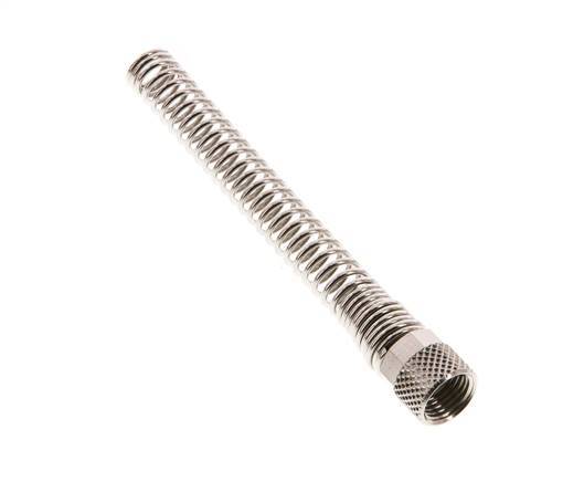 6x4mm (M10x1) Messing vernickelt Überwurfmutter Biegeschutz [2 Stück]