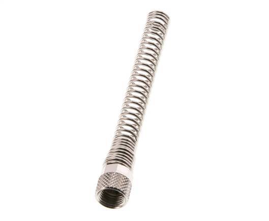 6x4mm (M10x1) Messing vernickelt Überwurfmutter Biegeschutz [2 Stück]