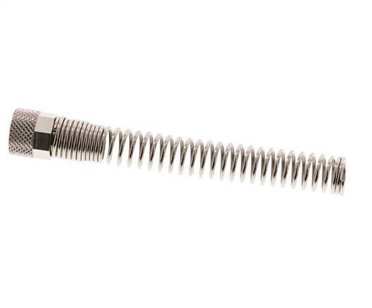 8x6mm (M12x1) Nickel-plated Brass Union Nut Bend Protection [2 Pieces]
