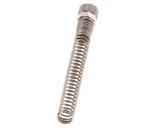 8x6mm (M12x1) Messing vernickelt Überwurfmutter Biegeschutz [2 Stück]