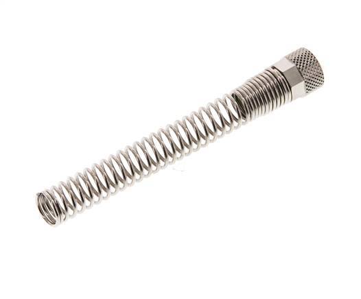 8x6mm (M12x1) Nickel-plated Brass Union Nut Bend Protection [2 Pieces]