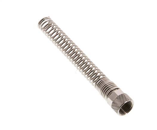 8x6mm (M12x1) Messing vernickelt Überwurfmutter Biegeschutz [2 Stück]