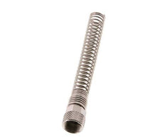 8x6mm (M12x1) Messing vernickelt Überwurfmutter Biegeschutz [2 Stück]