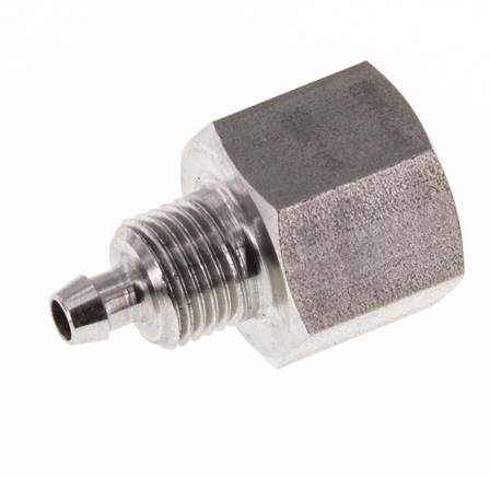 6x4 & G1/4'' Edelstahl 1.4571 Gerade Aufsteckverschraubung mit Innengewinde