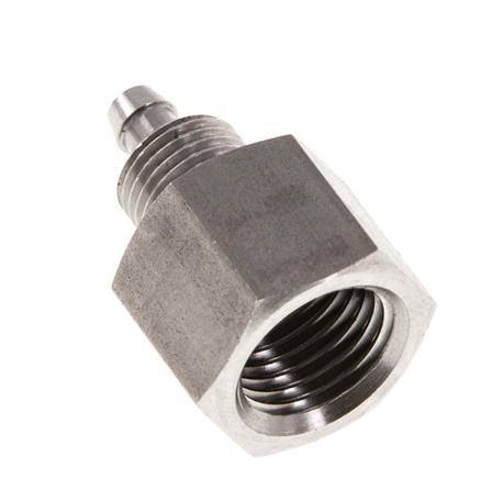 6x4 & G1/4'' Edelstahl 1.4571 Gerade Aufsteckverschraubung mit Innengewinde