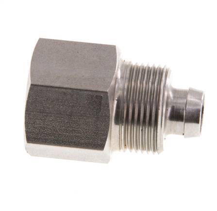 10x8 & G3/8'' Stainless Steel 1.4571 Straight Push-on Fitting with Female Threads