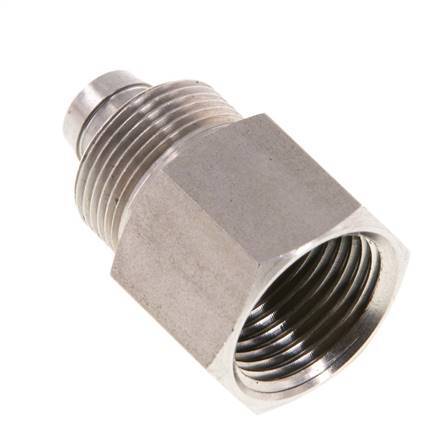 10x8 & G3/8'' Stainless Steel 1.4571 Straight Push-on Fitting with Female Threads