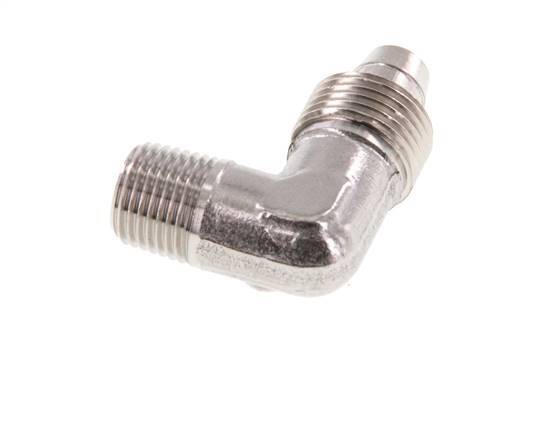 8x6 & R1/8'' Edelstahl 1.4404 Winkel-Aufsteckverschraubung mit Außengewinde