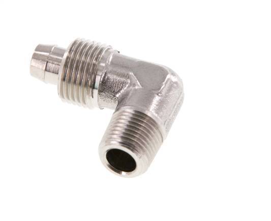 8x6 & R1/8'' Edelstahl 1.4404 Winkel-Aufsteckverschraubung mit Außengewinde