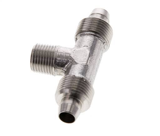 8x6 & R1/8'' Edelstahl 1.4404 T-Steckverschraubung mit Außengewinde