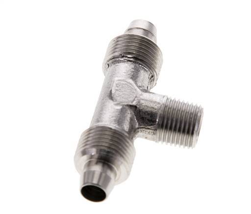 8x6 & R1/8'' Edelstahl 1.4404 T-Steckverschraubung mit Außengewinde