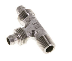 8x6 & R1/8'' Edelstahl 1.4305 Rechtwinkliges T-Stück zum Aufstecken mit Außengewinde