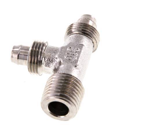 8x6 & R1/4'' Edelstahl 1.4305 Rechtwinkliges T-Stück zum Aufstecken mit Außengewinde