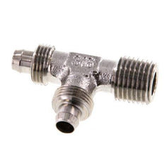 8x6 & R1/4'' Edelstahl 1.4305 Rechtwinkliges T-Stück zum Aufstecken mit Außengewinde