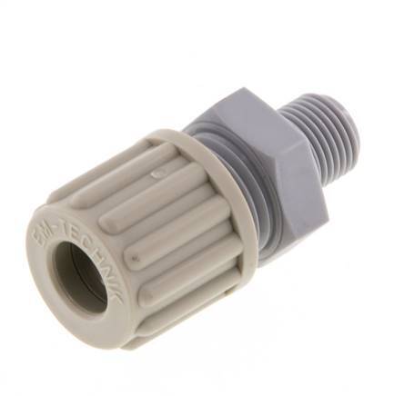 8x6mm & G1/8'' PA Gerade Verschraubung mit Außengewinde 10 bar [2 Stück]