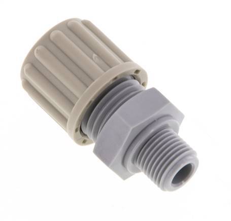 8x6mm & G1/8'' PA Gerade Verschraubung mit Außengewinde 10 bar [2 Stück]