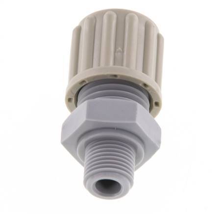 8x6mm & G1/8'' PA Gerade Verschraubung mit Außengewinde 10 bar [2 Stück]