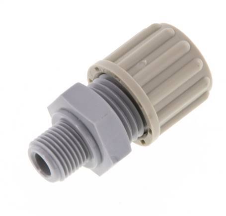 8x6mm & G1/8'' PA Gerade Verschraubung mit Außengewinde 10 bar [2 Stück]