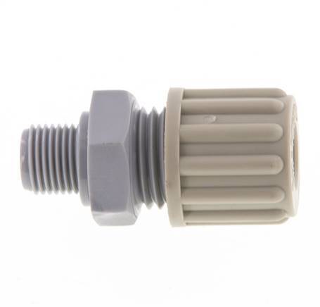 8x6mm & G1/8'' PA Gerade Verschraubung mit Außengewinde 10 bar [2 Stück]