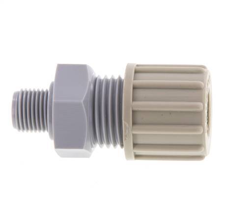 10x8mm & G1/8'' PA Gerade Verschraubung mit Außengewinde 10 bar [2 Stück]