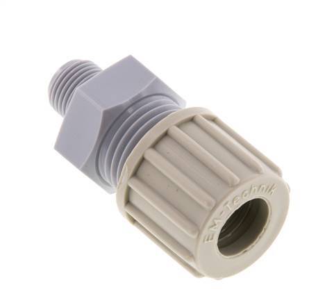 10x8mm & G1/8'' PA Gerade Verschraubung mit Außengewinde 10 bar [2 Stück]