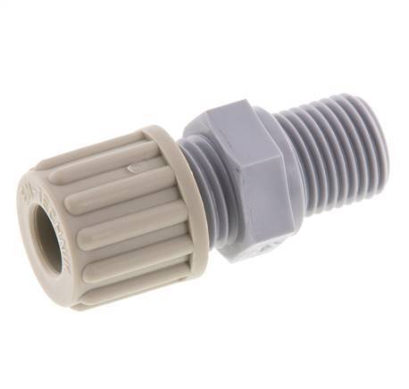 8x6mm & G1/4'' PA Druckverschraubung mit Außengewinde 10 bar [2 Stück]