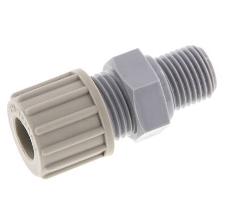 10x8mm & G1/4'' PA Straight Compression Fitting with Male Threads 10 bar [2 Pieces]