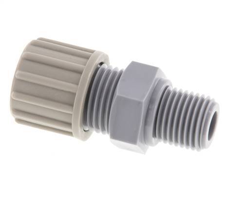 10x8mm & G1/4'' PA Druckverschraubung mit Außengewinde 10 bar [2 Stück]