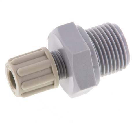 6x4mm & G3/8'' PA Gerade Verschraubung mit Außengewinde 10 bar [2 Stück]