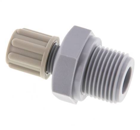 6x4mm & G3/8'' PA Gerade Verschraubung mit Außengewinde 10 bar [2 Stück]