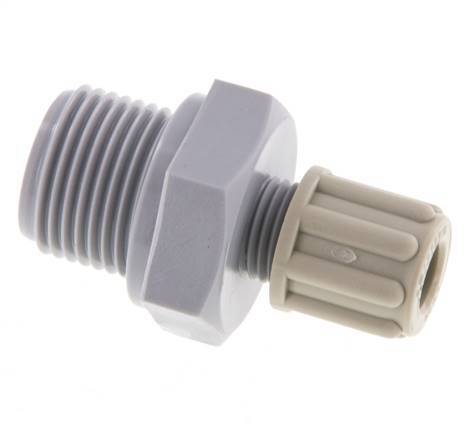 6x4mm & G3/8'' PA Gerade Verschraubung mit Außengewinde 10 bar [2 Stück]