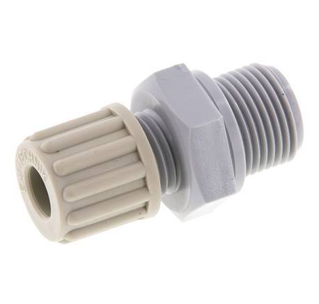 8x6mm & G3/8'' PA Gerade Verschraubung mit Außengewinde 10 bar [2 Stück]