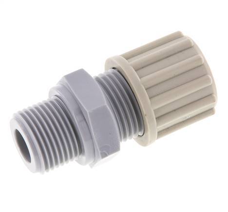12x10mm & G3/8'' PA Gerade Verschraubung mit Außengewinde 10 bar