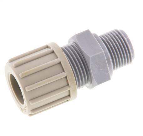 14x12mm & G3/8'' PA Gerade Klemmverschraubung mit Außengewinde 10 bar