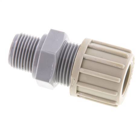 14x12mm & G3/8'' PA Gerade Klemmverschraubung mit Außengewinde 10 bar