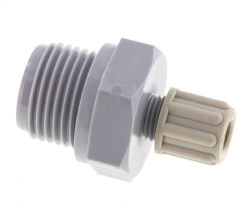 6x4mm & G1/2'' PA Druckverschraubung mit Außengewinde 10 bar [2 Stück]