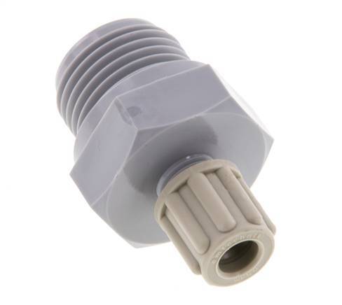 6x4mm & G1/2'' PA Druckverschraubung mit Außengewinde 10 bar [2 Stück]