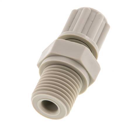 6x4mm & G1/4'' PP Druckverschraubung mit Außengewinde 10 bar [2 Stück]