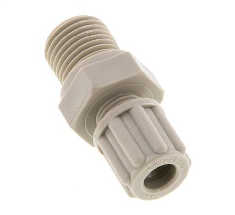 6x4mm & G1/4'' PP Druckverschraubung mit Außengewinde 10 bar [2 Stück]