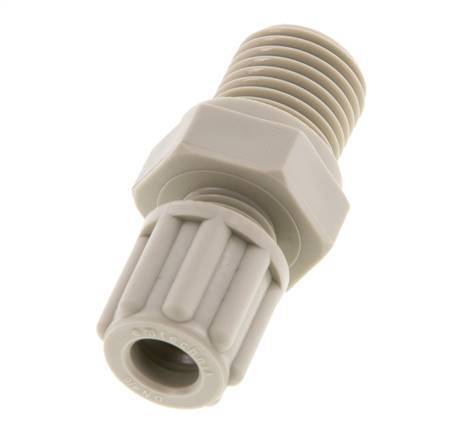 6x4mm & G1/4'' PP Druckverschraubung mit Außengewinde 10 bar [2 Stück]