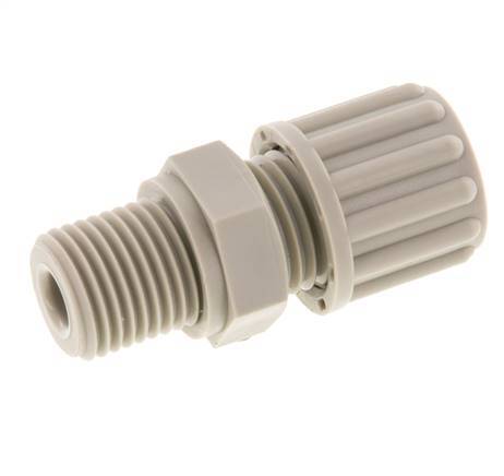 8x6mm & G1/4'' PP Druckverschraubung mit Außengewinde 10 bar
