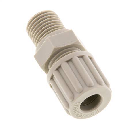 8x6mm & G1/4'' PP Druckverschraubung mit Außengewinde 10 bar