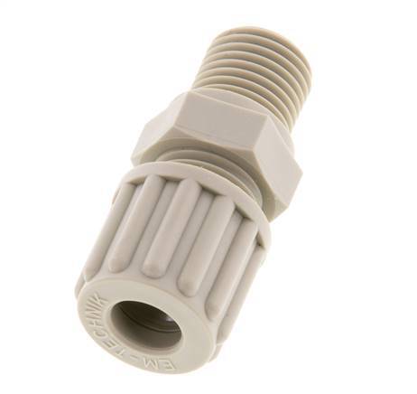 8x6mm & G1/4'' PP Druckverschraubung mit Außengewinde 10 bar