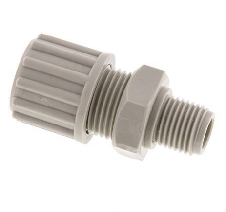 12x9mm & G1/4'' PP Druckverschraubung mit Außengewinde 10 bar