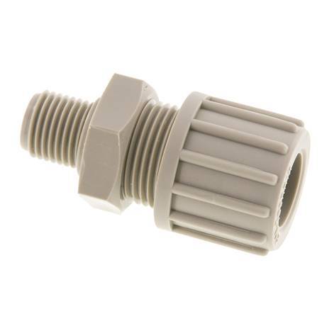 14x12mm & G1/4'' PP Druckverschraubung mit Außengewinde 10 bar
